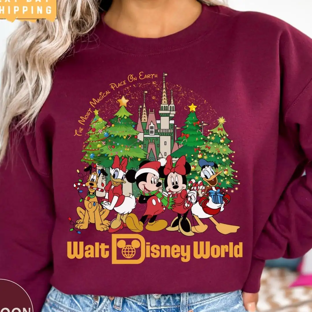 Vintage Disney World Christmas Shirt for Family