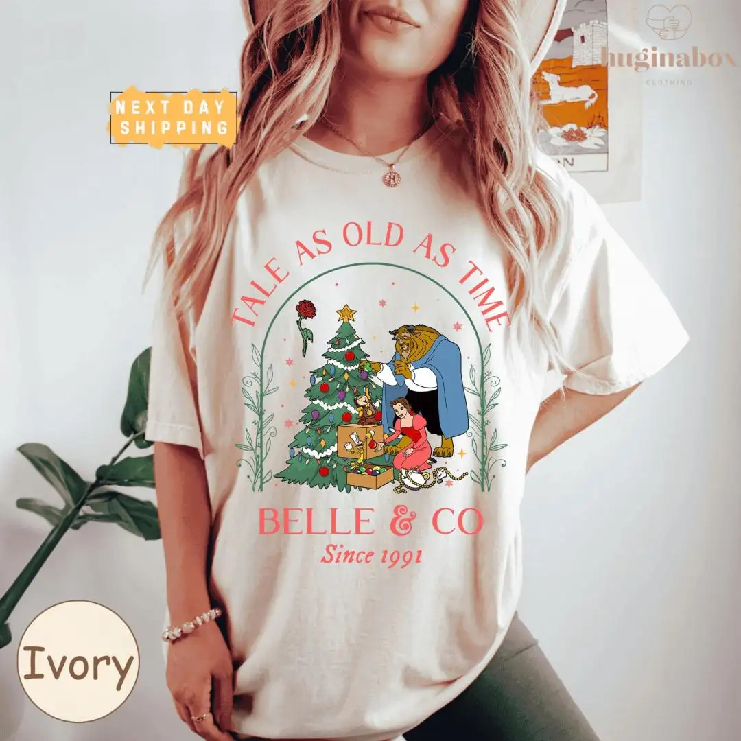 Disney Belle Christmas Shirt | Vintage Holiday Family Gift