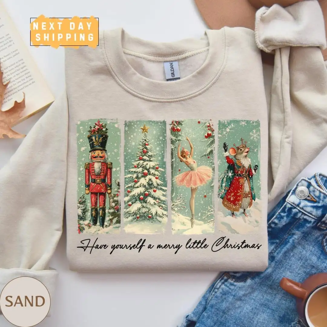 Vintage Christmas Nutcracker Ballet Shirt for Women