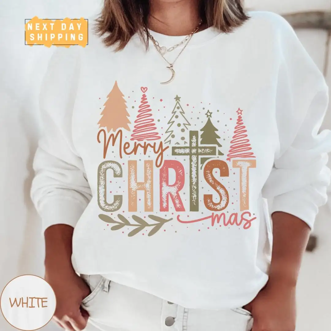 Retro Christmas Crewneck Shirt Holiday Gift