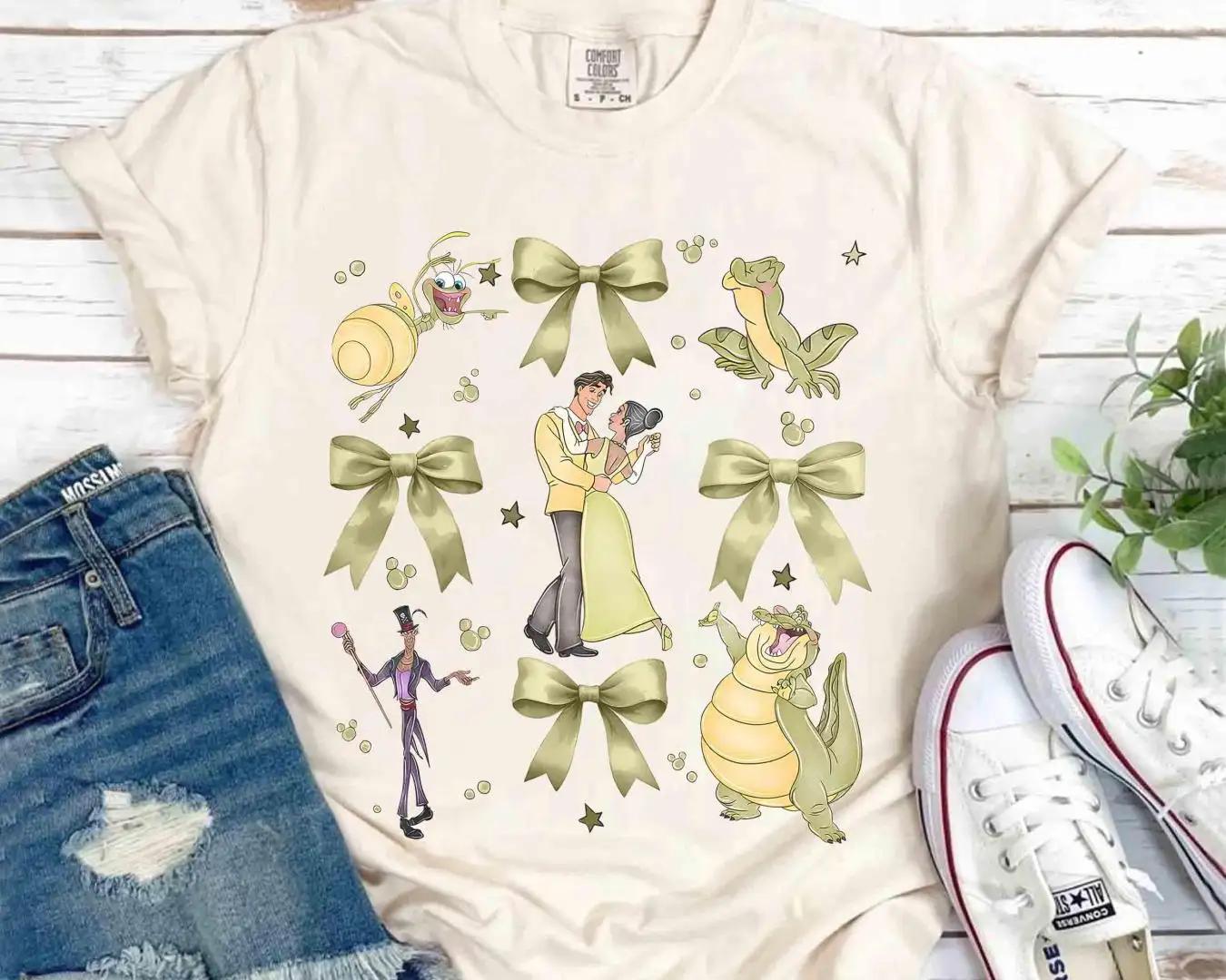 Disney Princess and the Frog Coquette Bow Shirt