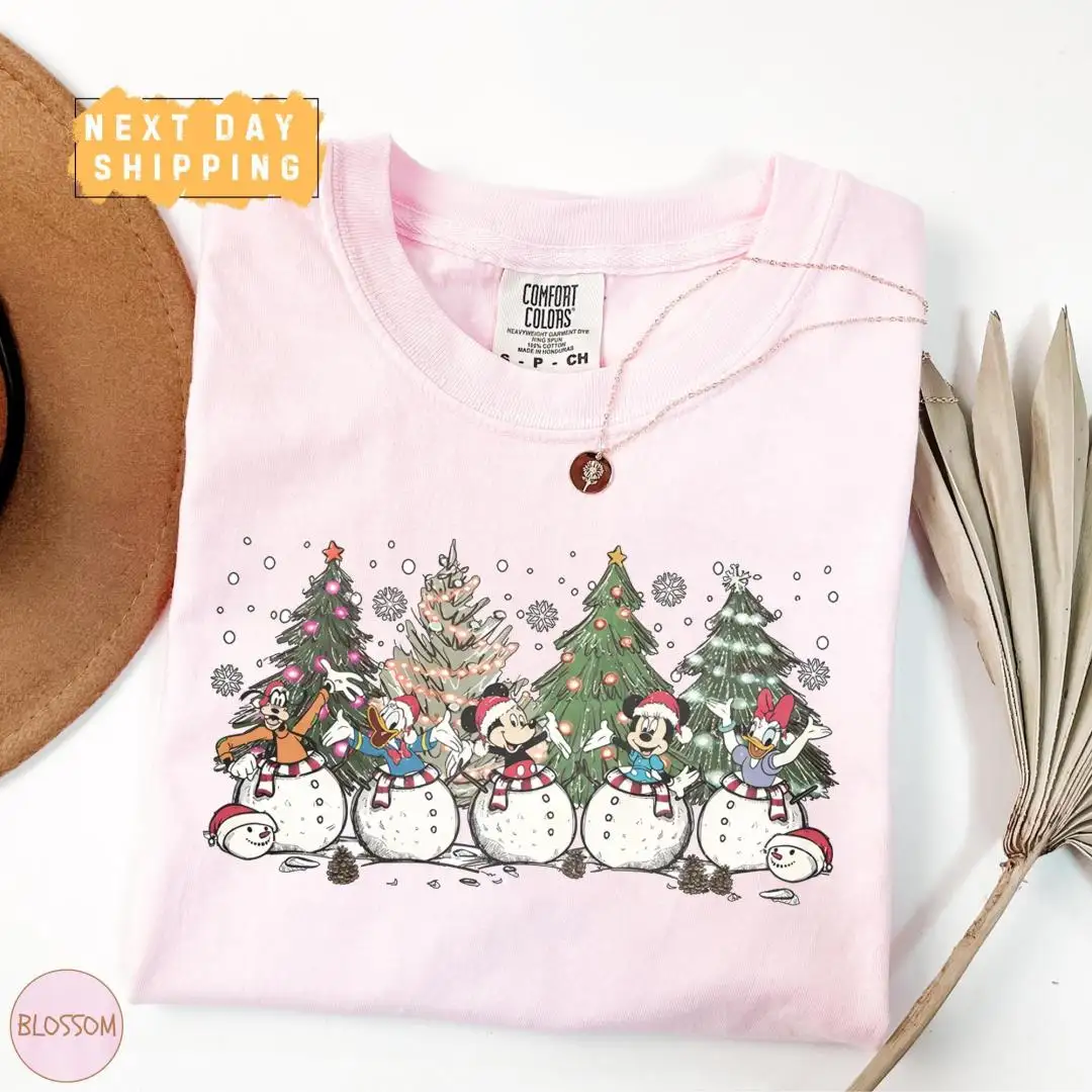 Vintage Disney Christmas Tree Holiday Shirt