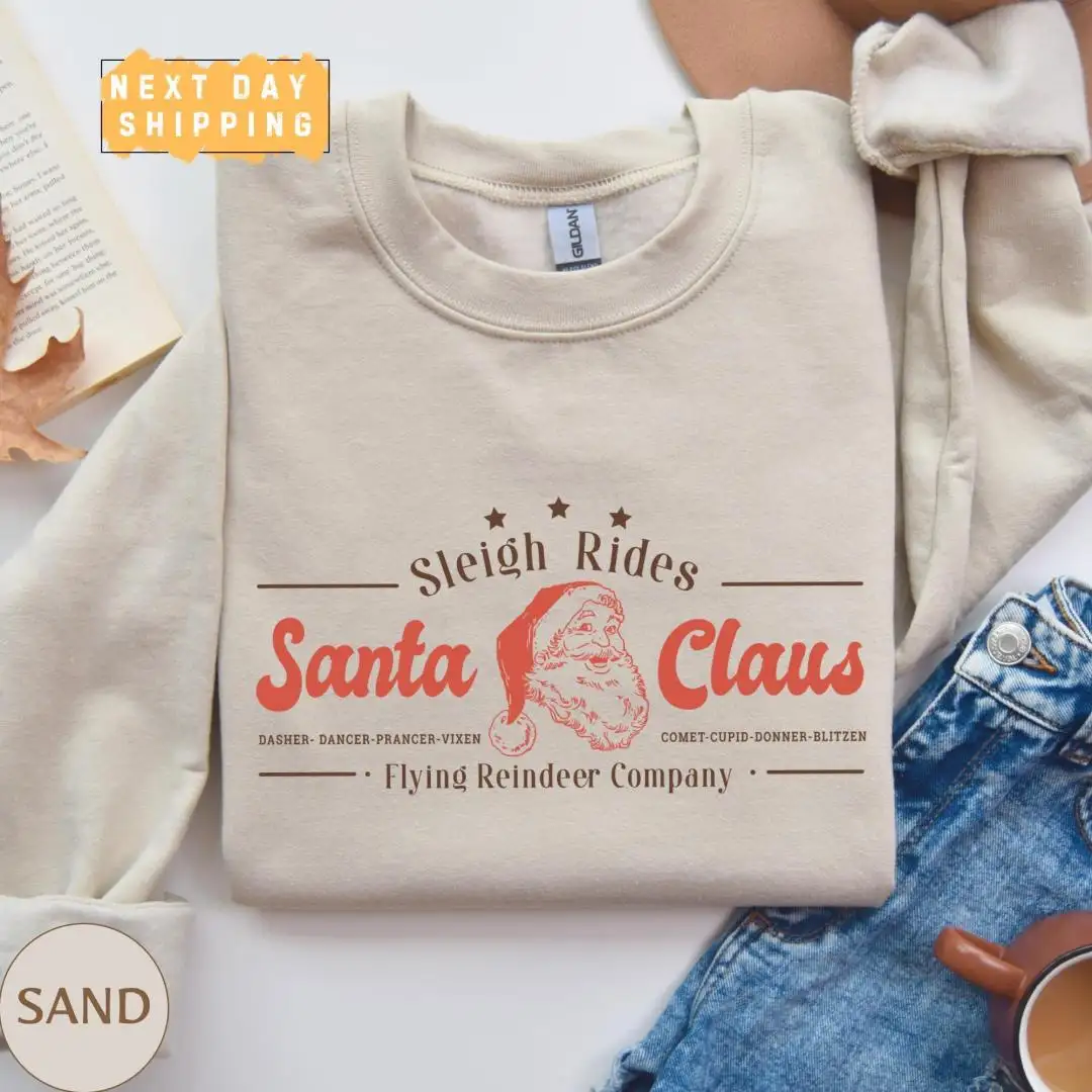 Christmas Sleigh Rides Santa Claus Shirt