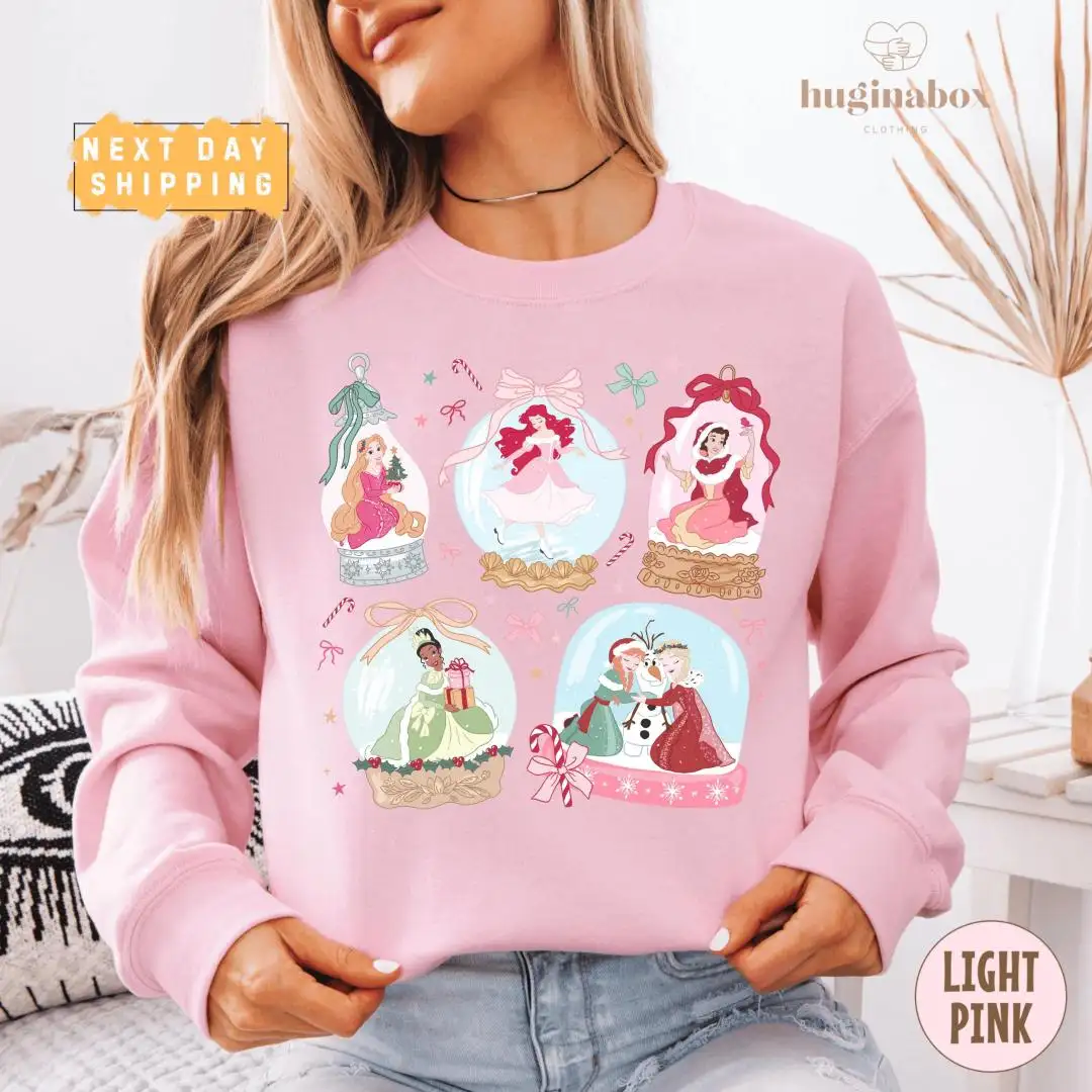Disney Princess Christmas Shirt | Cozy Holiday Sweatshirt