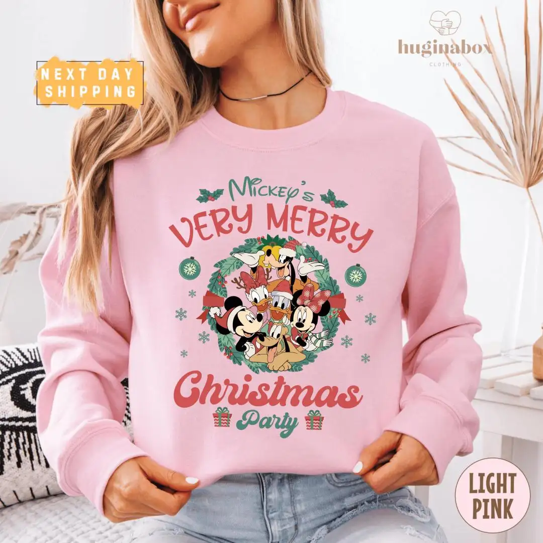Disney Christmas Party Shirt with Mickey and Friends