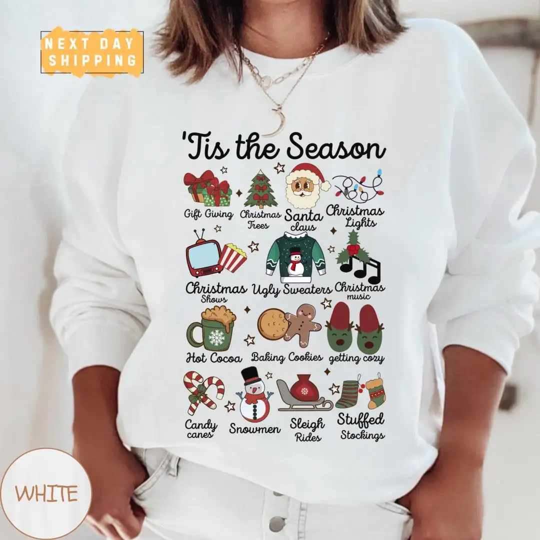 Christmas Sweatshirt & Santa Shirt Holiday Shirt