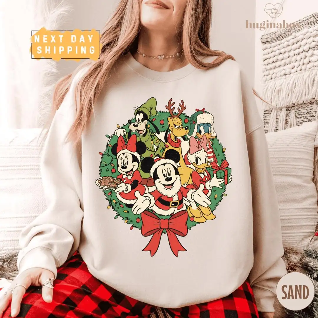 Vintage Disney Christmas Shirt for Family Holiday Gifts