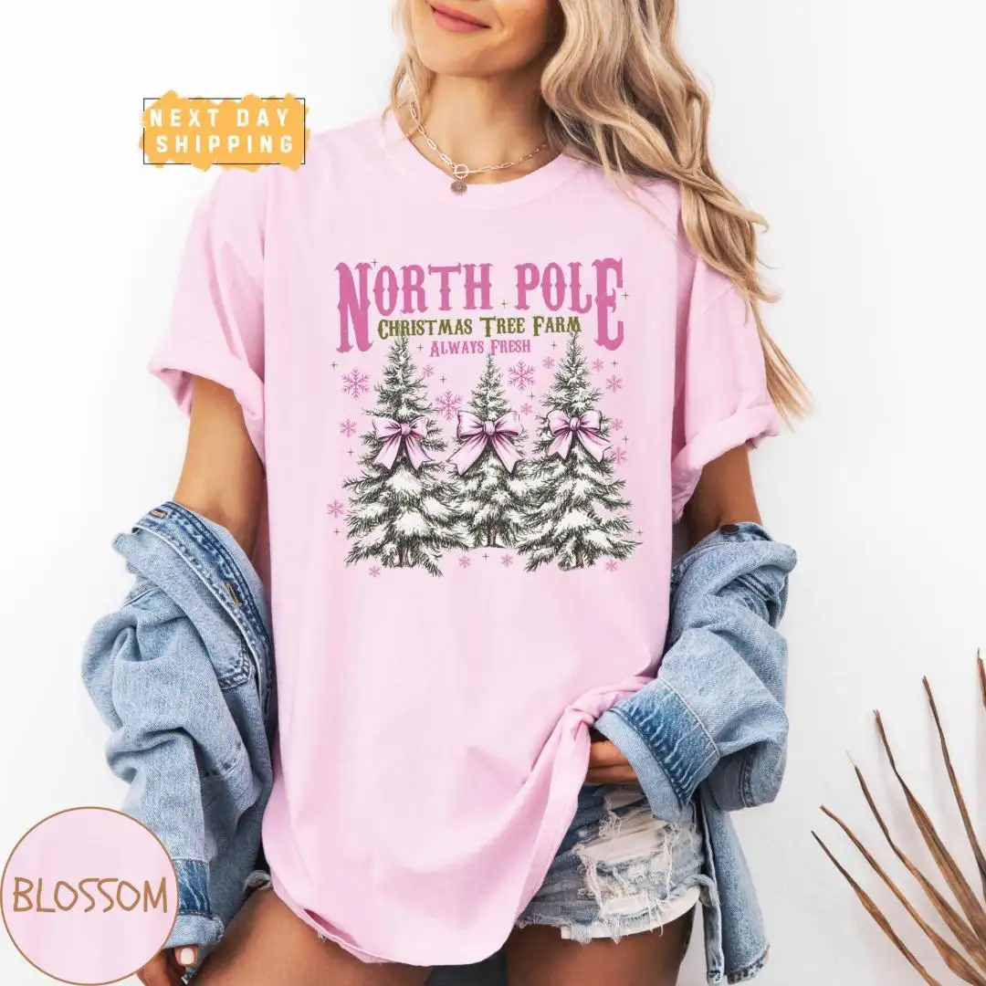North Pole Christmas Tree Farm Shirt Holiday Gift