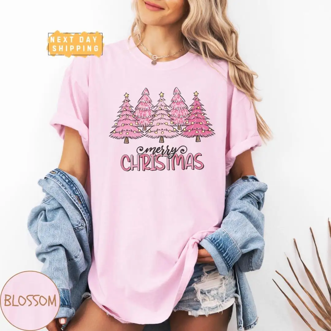 Women's Christmas Tree Shirt | Holiday Comfort Colors