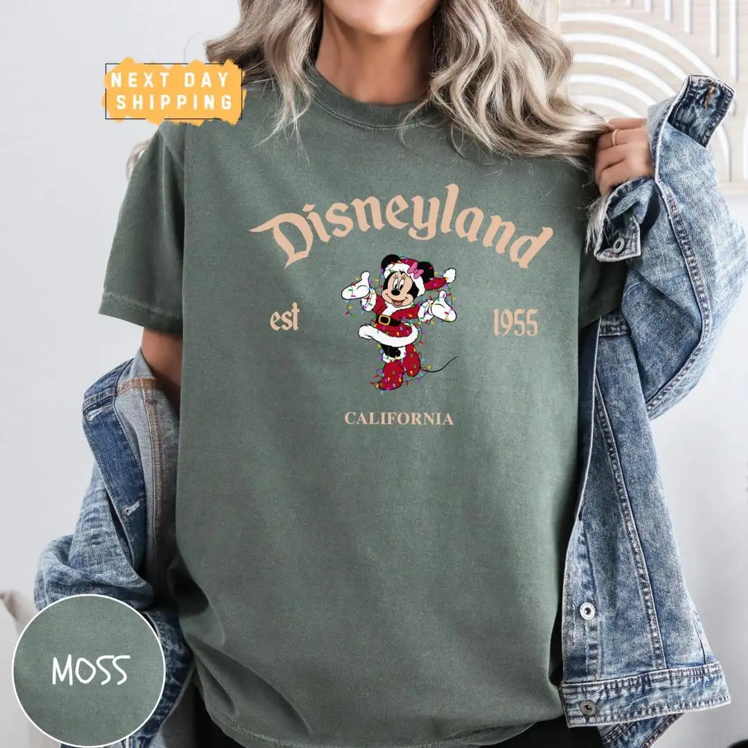 Vintage Disneyland Minnie Christmas Shirt for Her