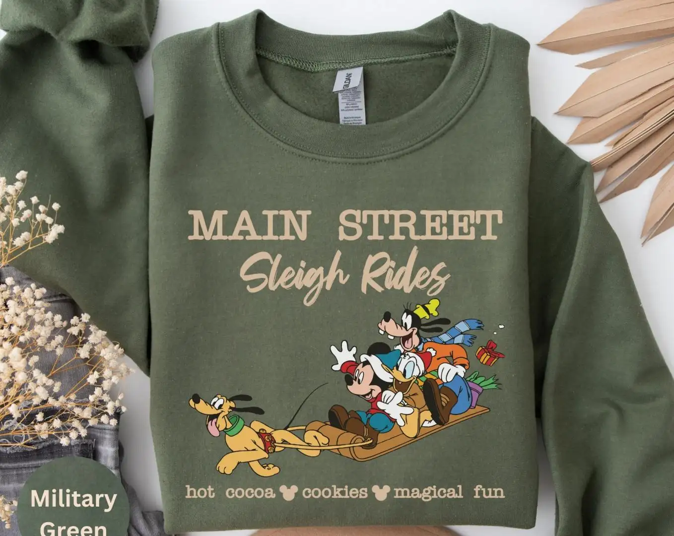 Disney Christmas Mickey Minnie Sleigh Rides Shirt
