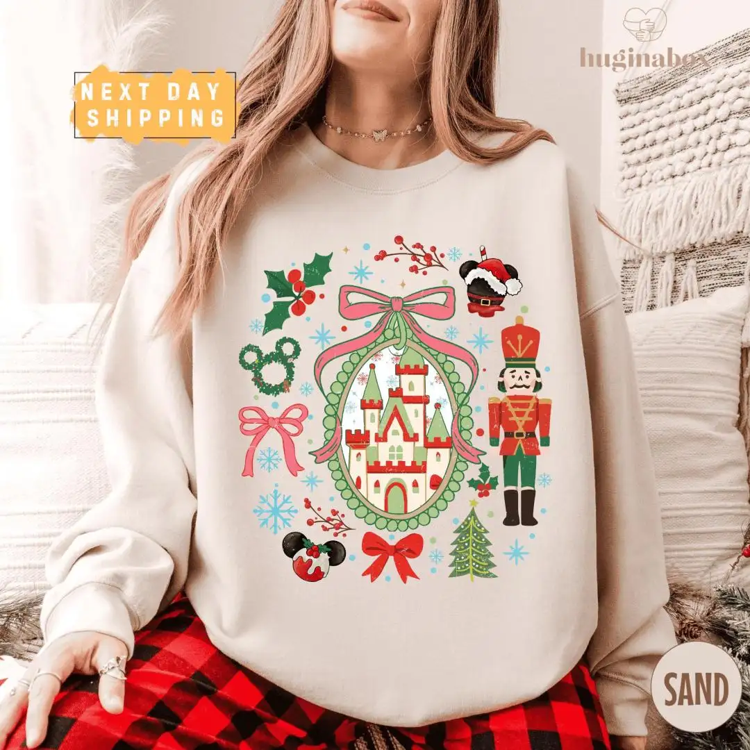 Vintage Christmas Castle Holiday Shirt