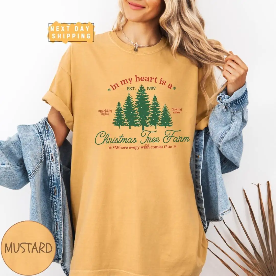 Women's Christmas Tree Farm Shirt, Festive Holiday Gift
