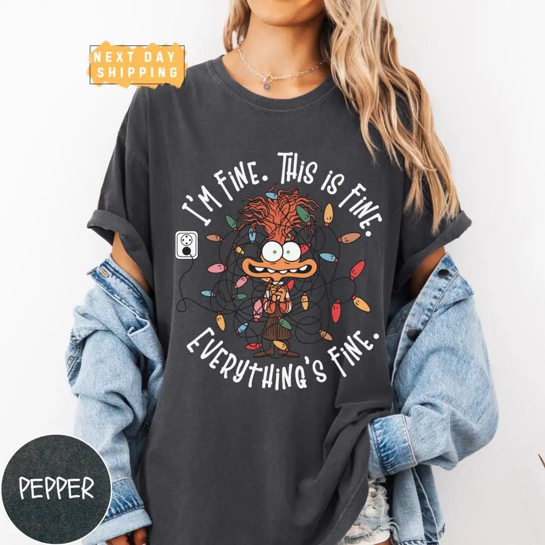 Funny Anxiety Christmas Shirt | Disney Holiday Gift
