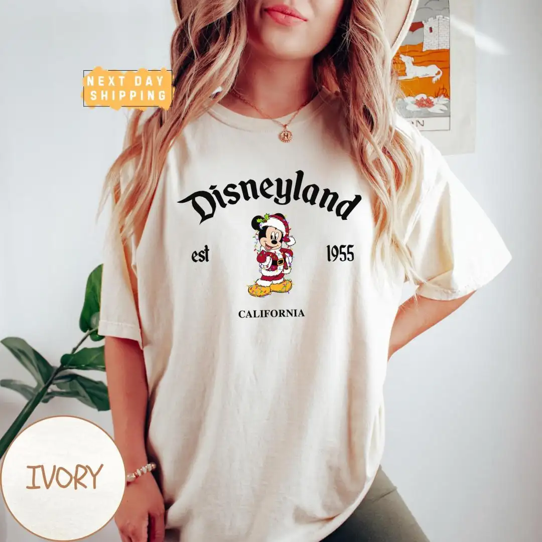 Vintage Disneyland Mickey Christmas Shirt Magical Gift