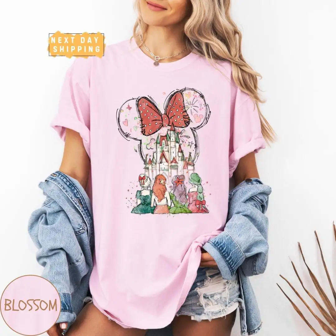 Disney Princess Castle Christmas Shirt for Her