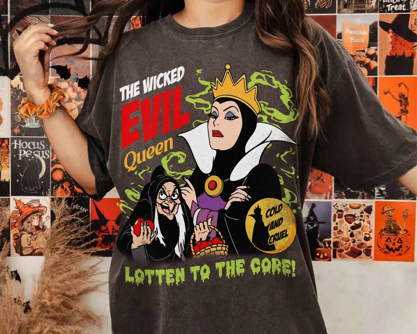 Disney Villains Evil Queen Retro Shirt for Adults