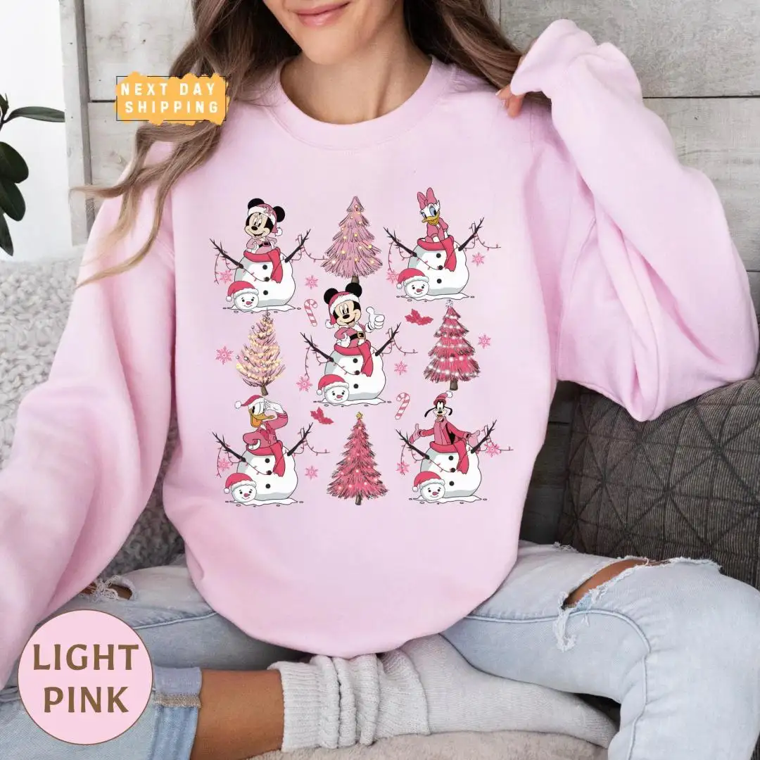 Disney Christmas Tree Snow Shirt Holiday Gift