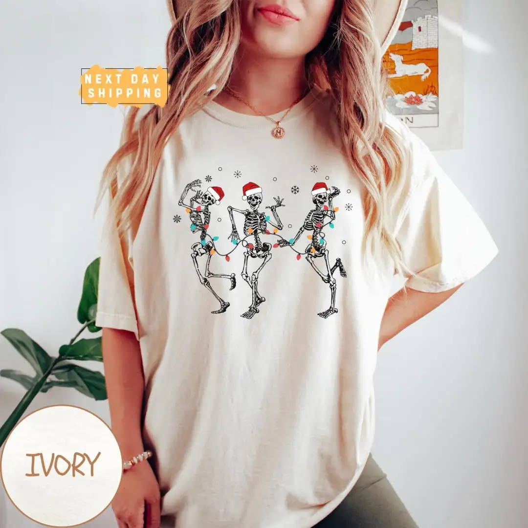 Christmas Dancing Skeleton Holiday Shirt Gift