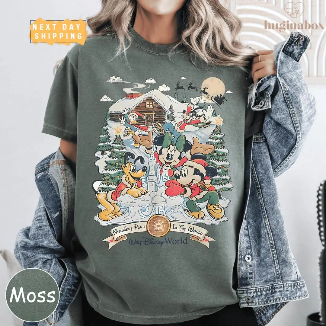 Disney Christmas Shirt | Retro Mickey Holiday Gift