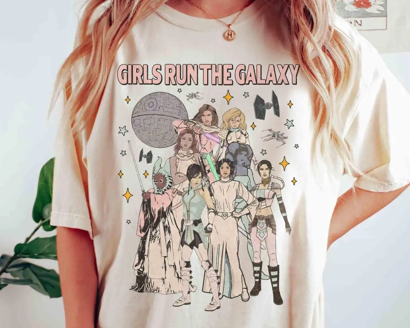 Vintage Star Wars Shirt for Girls Run The Galaxy