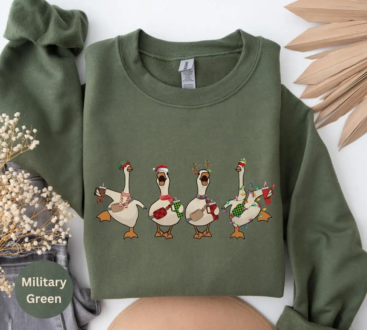 Funny Ducks Christmas Shirt For Duck Lover Gift