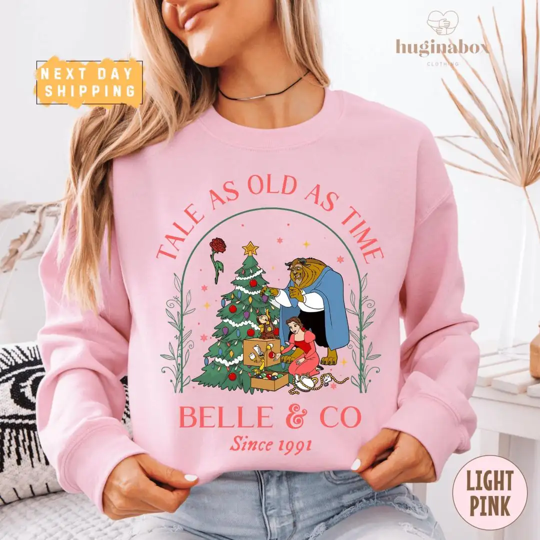 Disney Belle Christmas Shirt | Vintage Holiday Family Gift