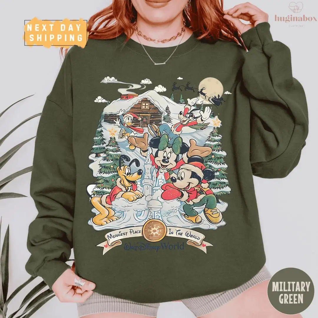 Disney Christmas Shirt | Retro Mickey Holiday Gift