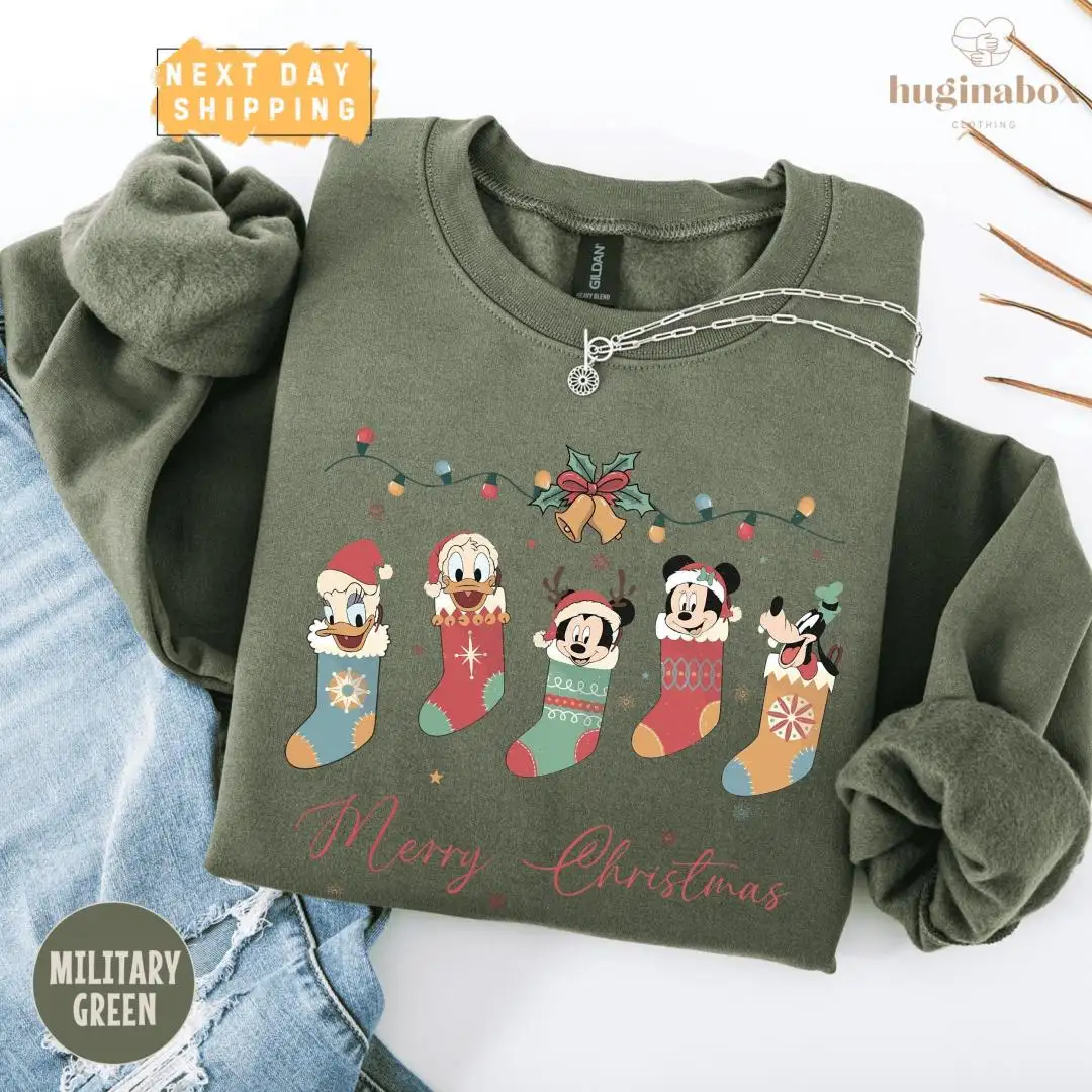 Vintage Disney Christmas Shirt | Family Holiday Pullover