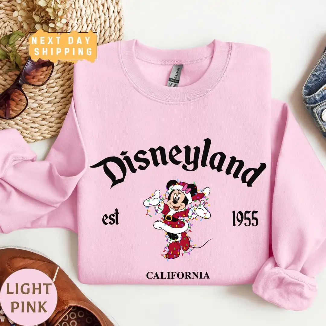 Vintage Disneyland Minnie Mouse Christmas Shirt for Her