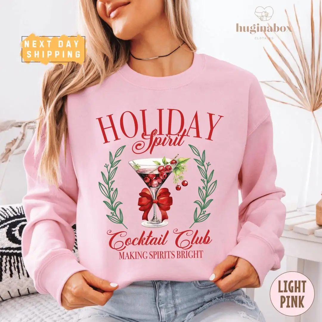 Funny Holiday Martini Shirt for Women