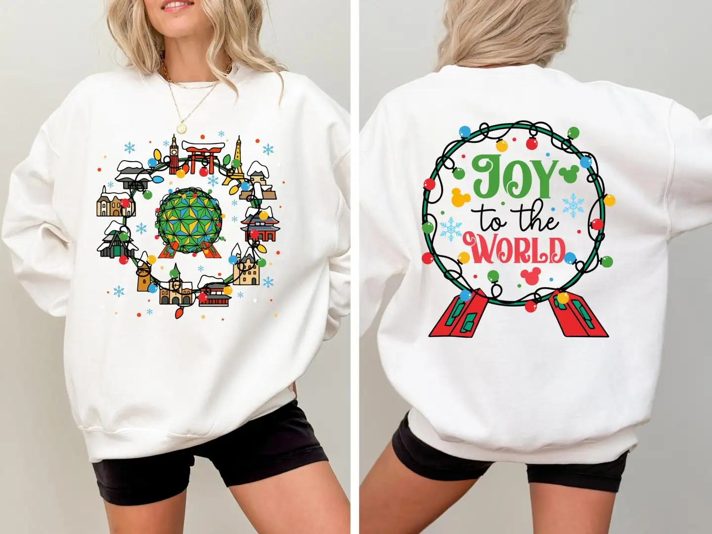 Disney Christmas Trip Shirt for Epcot Joy