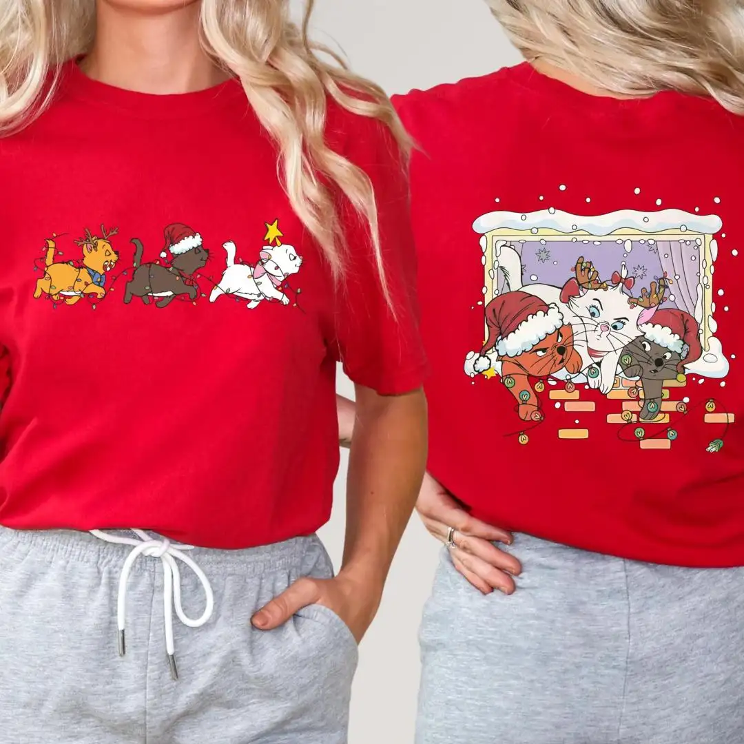 Disney Aristocats Christmas Shirt for Cat Lovers
