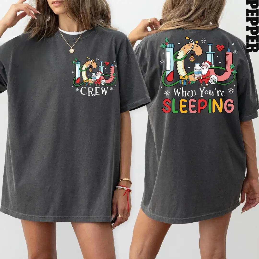 ICU Nurse Christmas Shirt for Medical Professionals