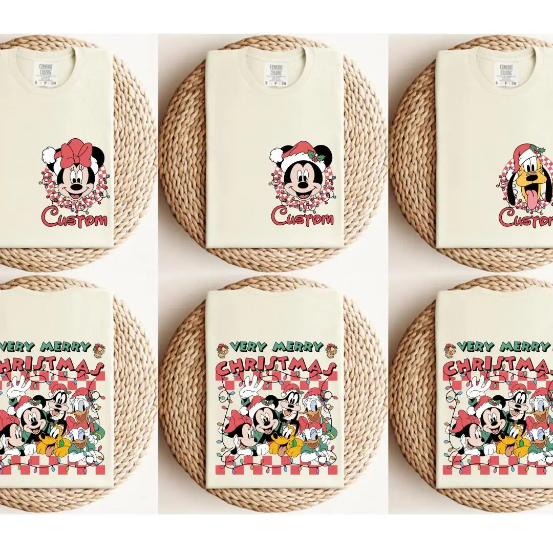 Personalized Disney Christmas Family Shirt