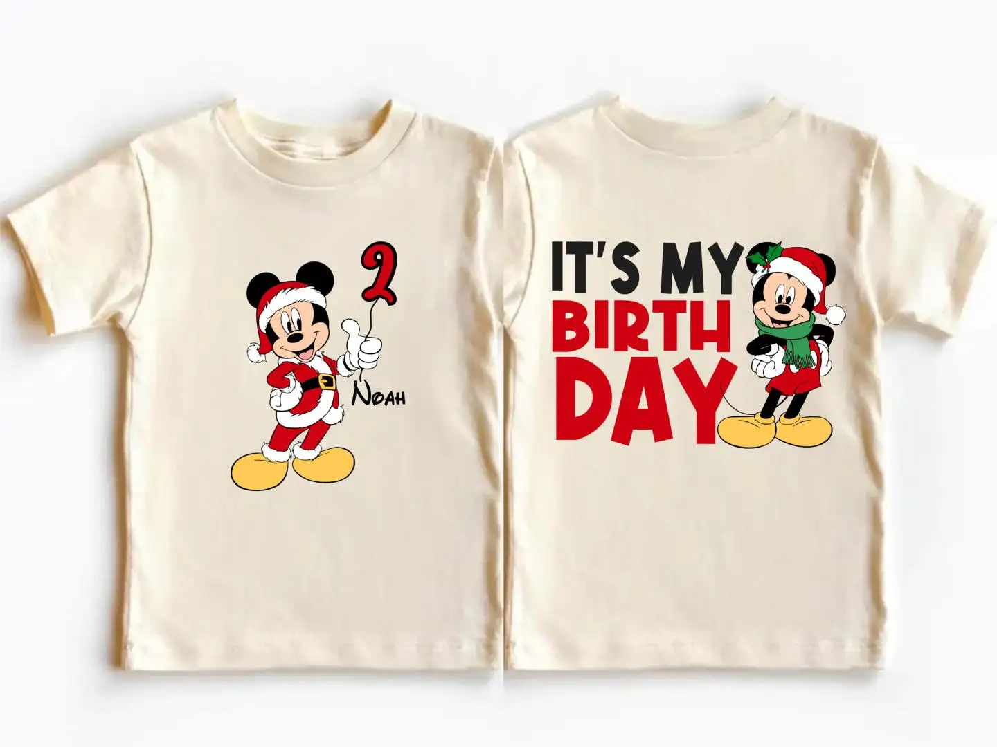 Disney Christmas Birthday Shirt for Family Party