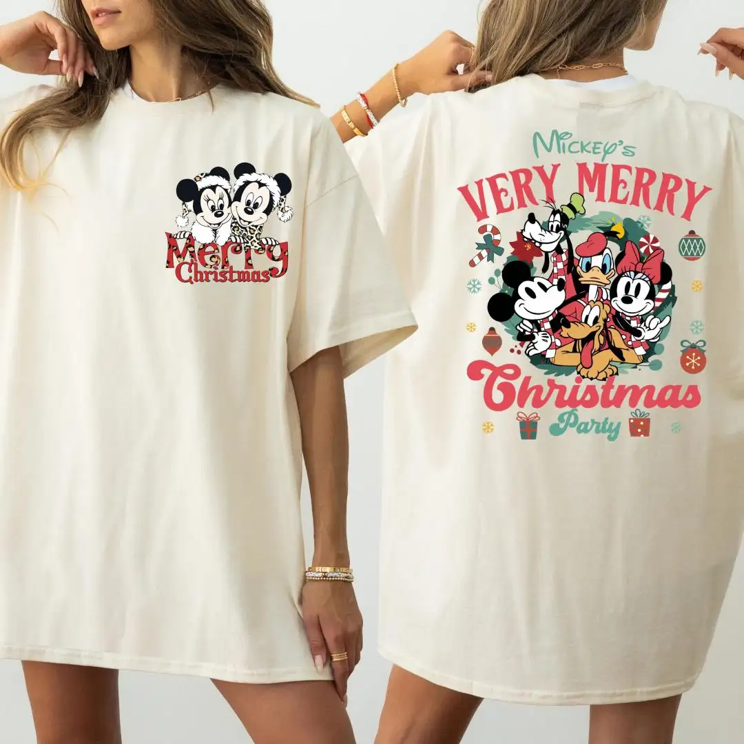 Disney Christmas Shirt Mickey's Very Merry Party