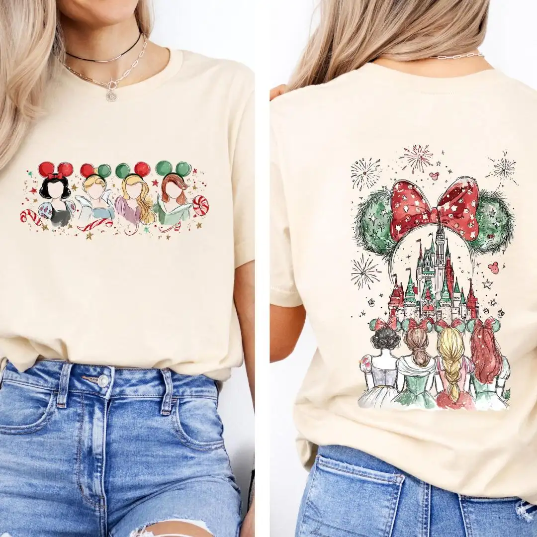 Disney Princess Christmas Shirt for Girls Trip