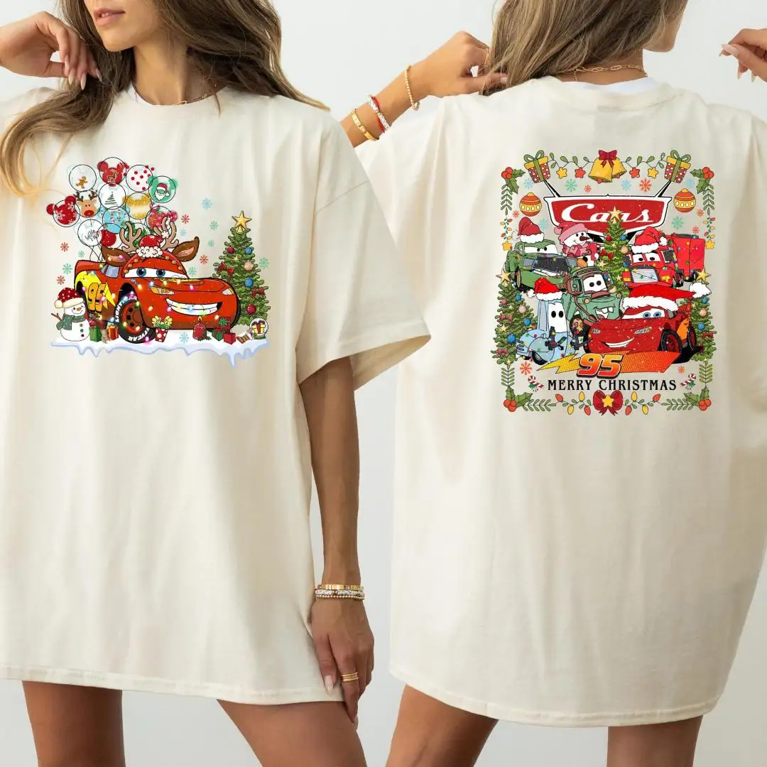 Disney Pixar Cars Christmas Shirt for Kids