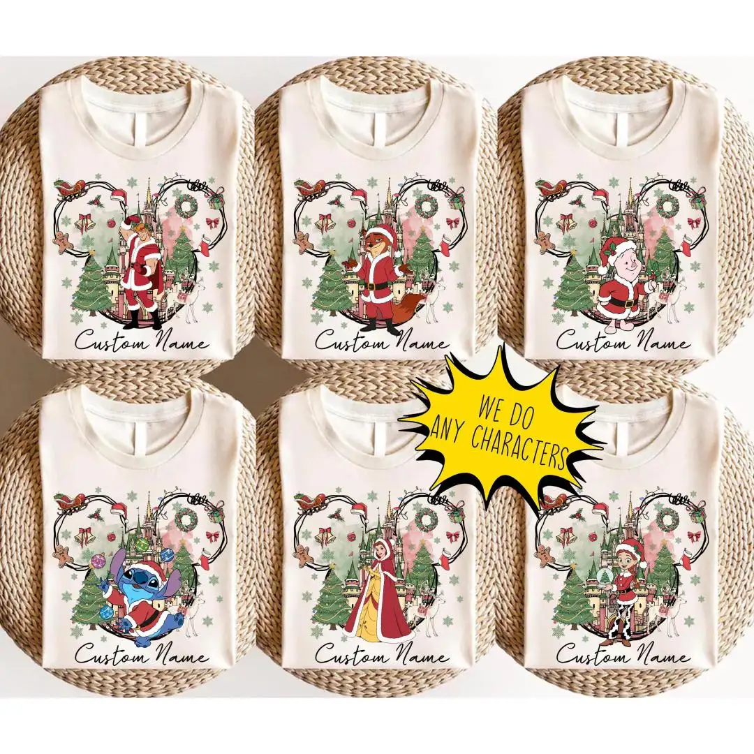 Vintage Disney Christmas Shirt for Family Matching