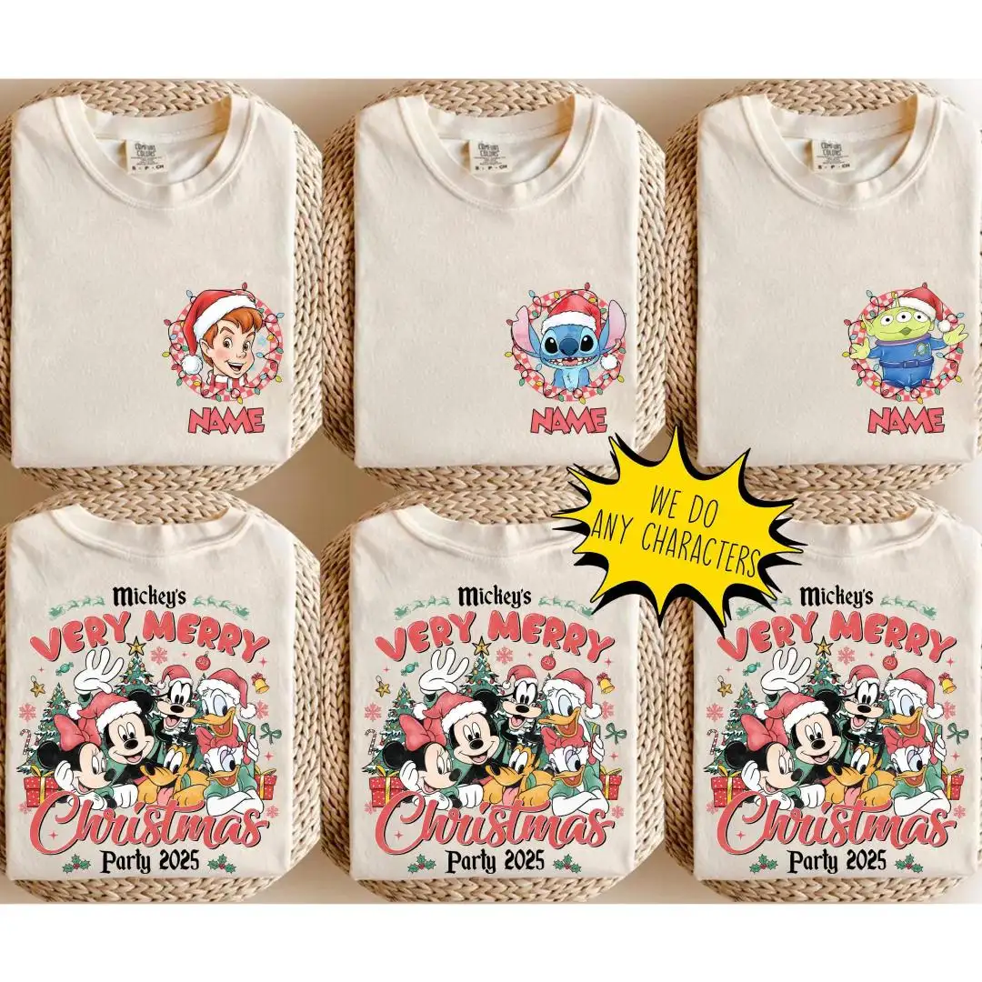 Vintage Disney Christmas Shirt for Family Group