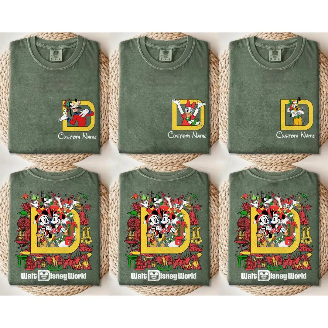 Disney Family Christmas Shirt Retro Mickey Holiday Party