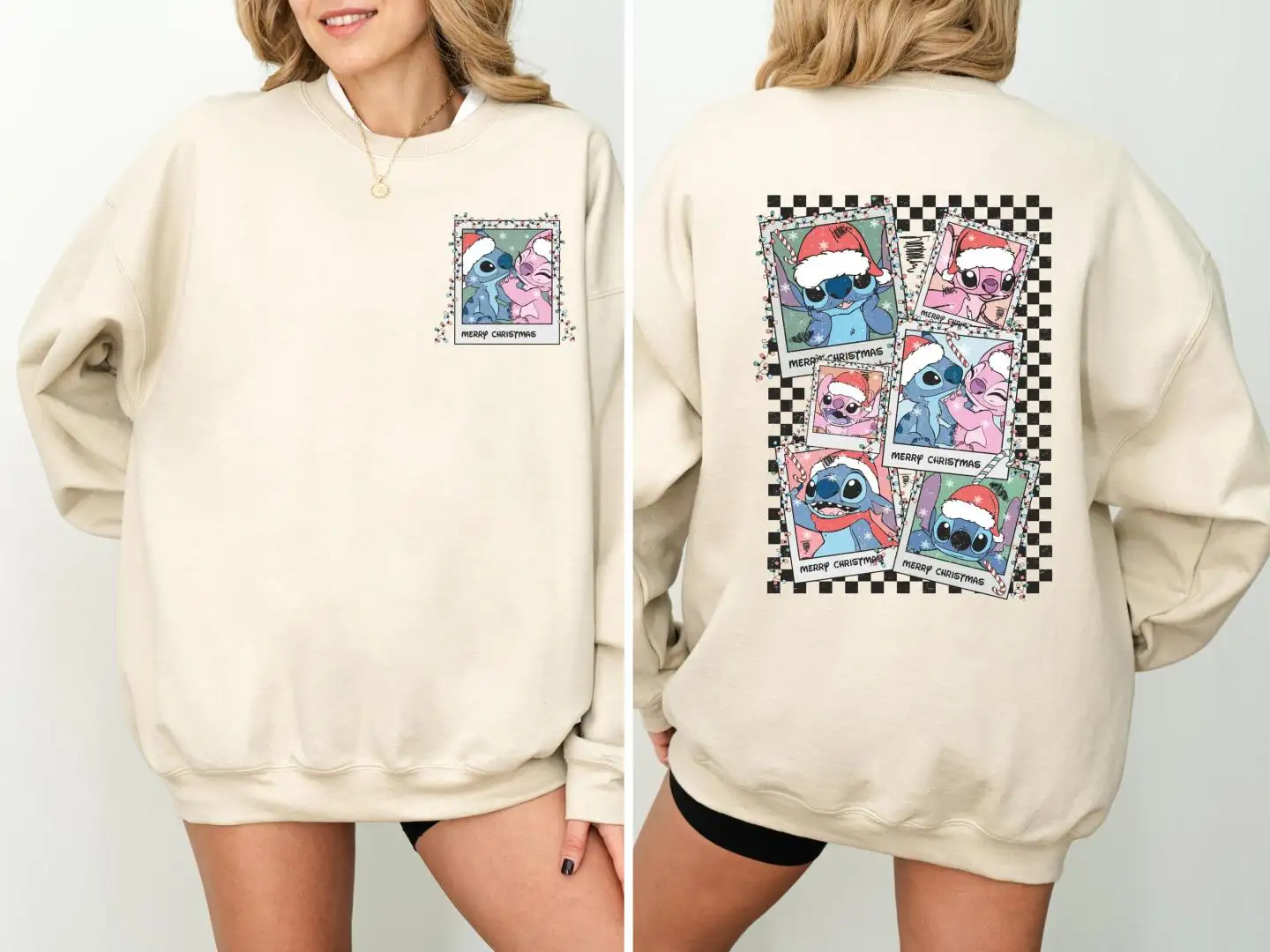 Disney Stitch Christmas Shirt for Kids Holiday Gift