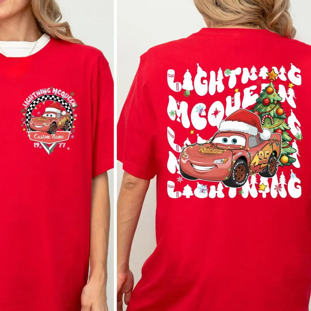 Disney Pixar Cars Christmas Shirt For Family Matching