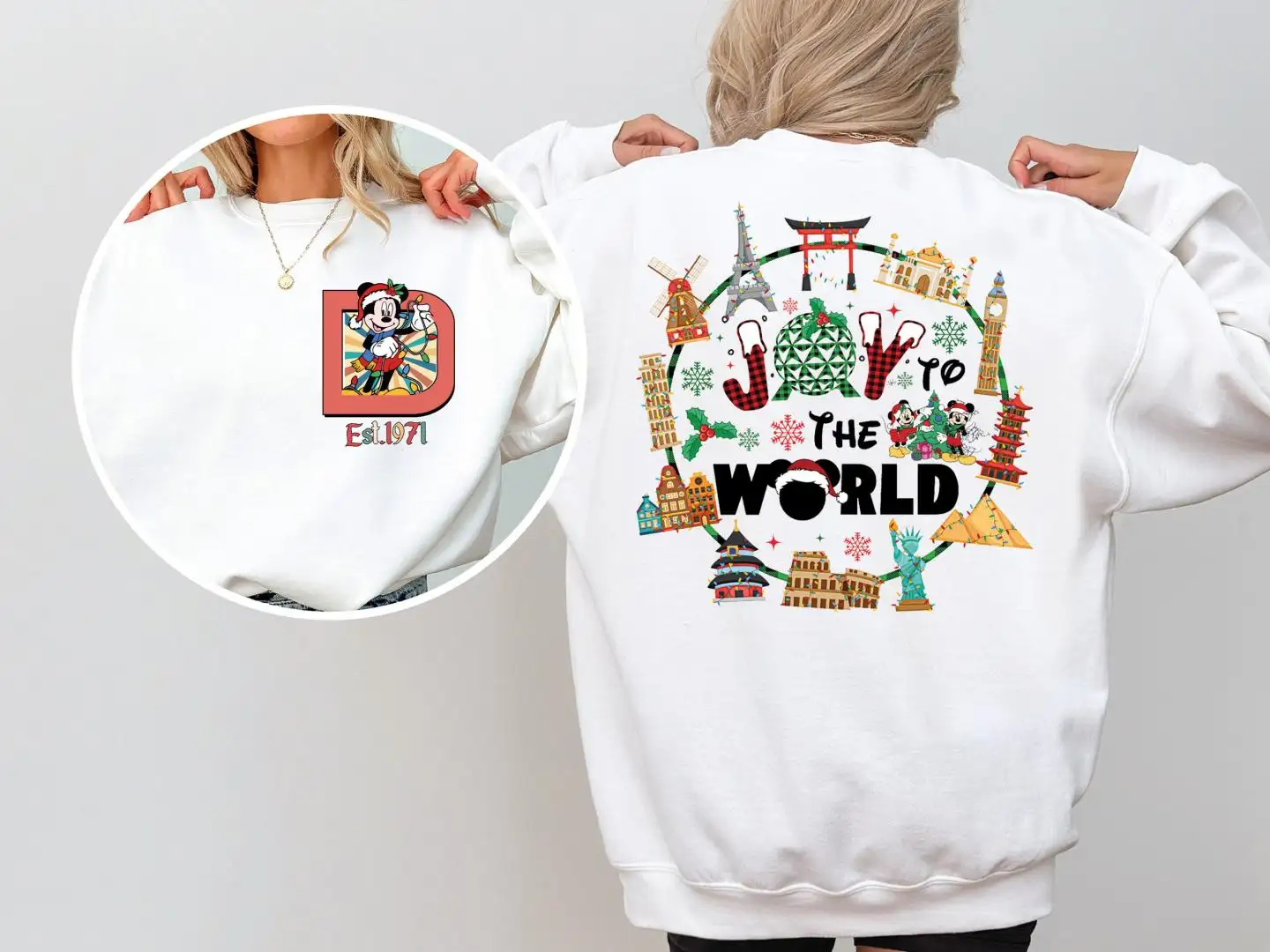 Disney Christmas Shirt Joy to the World Holiday Family Shirt