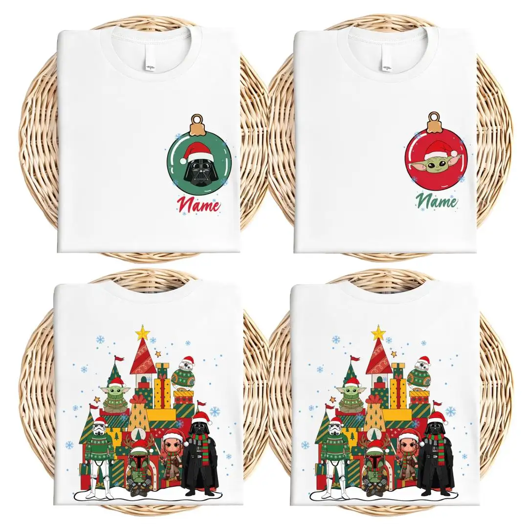 Star Wars Christmas Shirt with Darth Vader and Baby Yoda