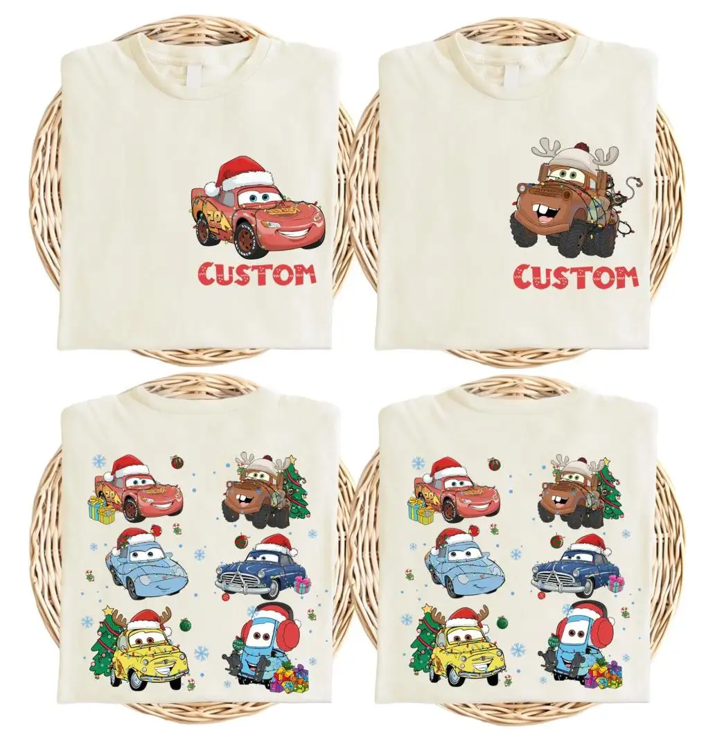 Disney Cars Christmas Shirt for Family Matching