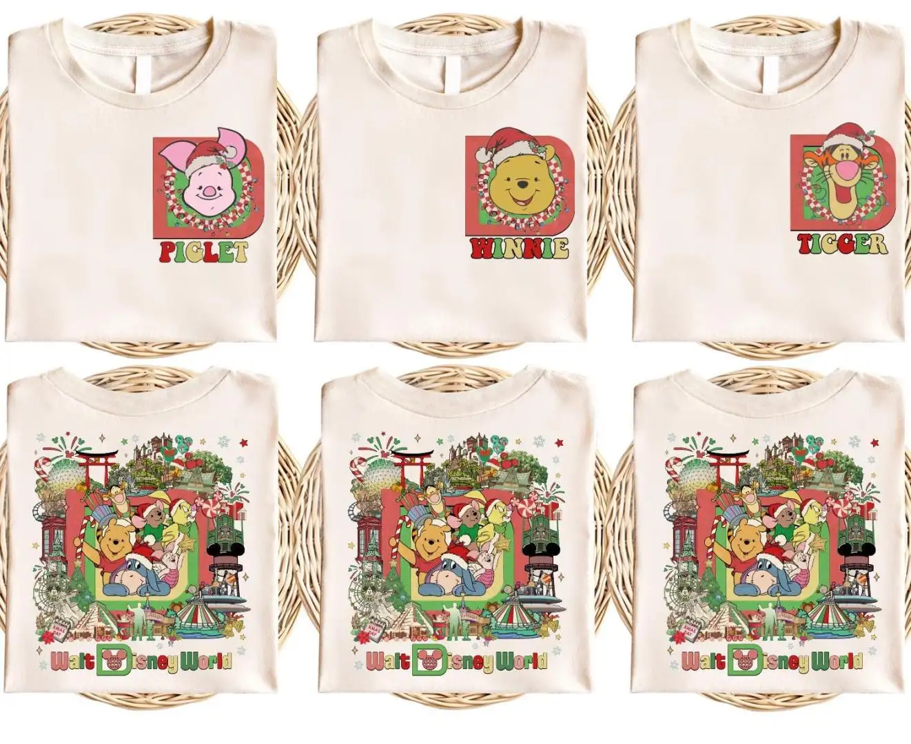 Disney Winnie The Pooh Christmas Family Matching Shirt