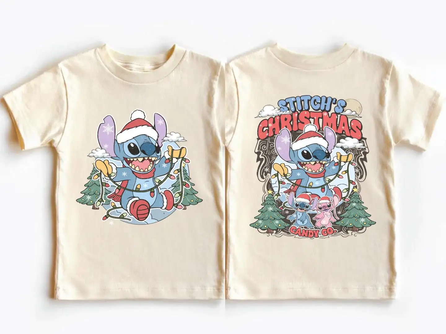 Disney Stitch Christmas Shirt for Family Holiday
