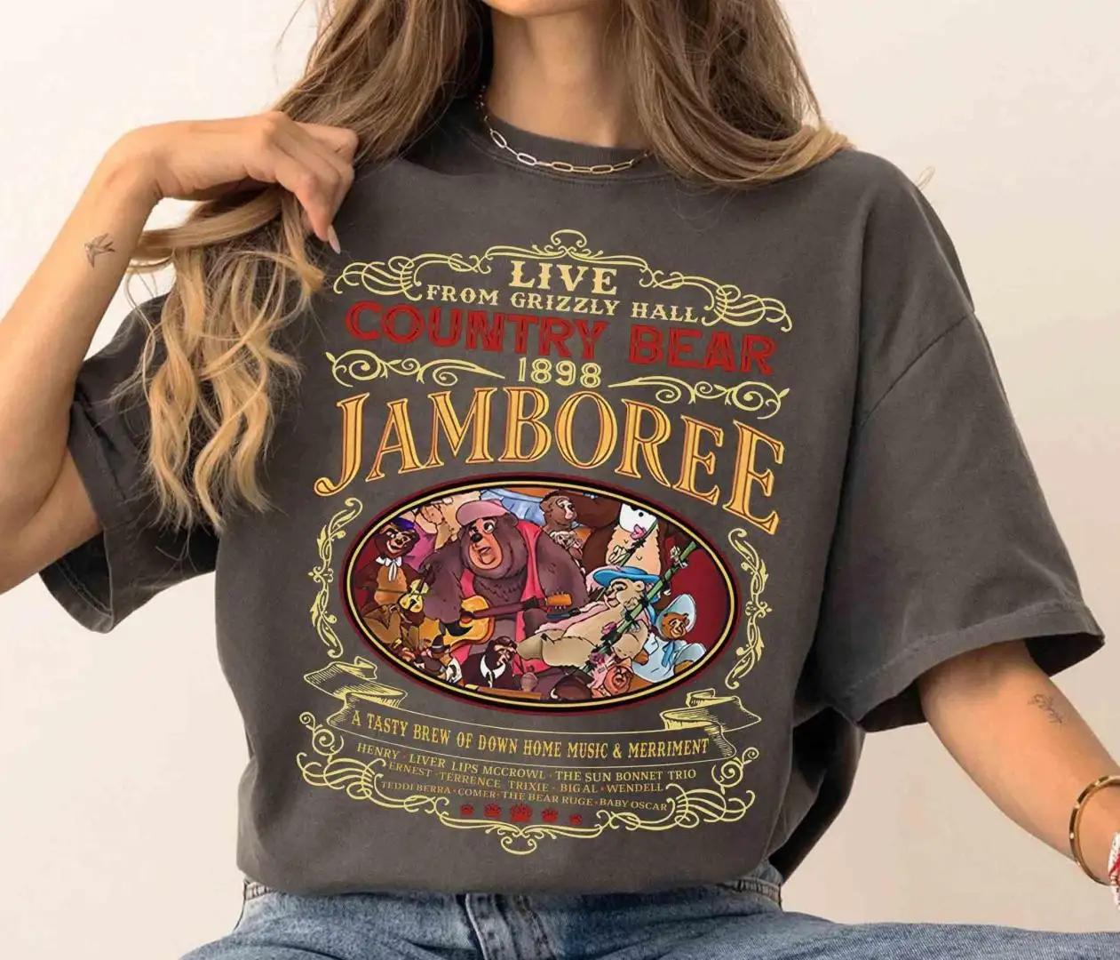 Vintage Disney Country Bear Musical Shirt for Family Vacation